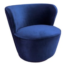Raeley Velvet Swivel Chair